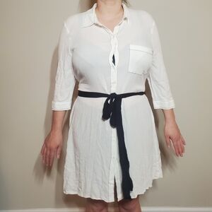 Zara Basic White Shirt Dress